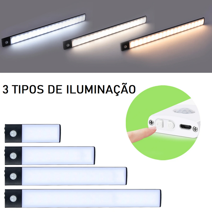 Luminária de LED com Sensor de Movimento