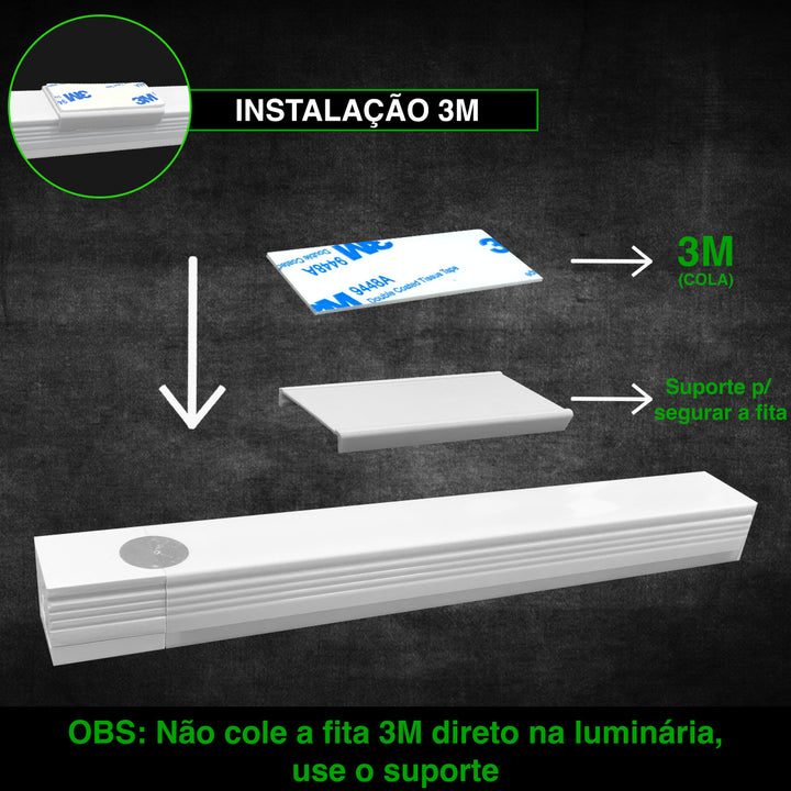 Luminária de LED com Sensor de Movimento