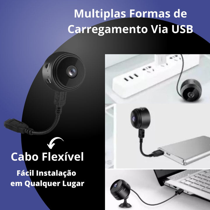 Mini Câmera de Segurança WiFi